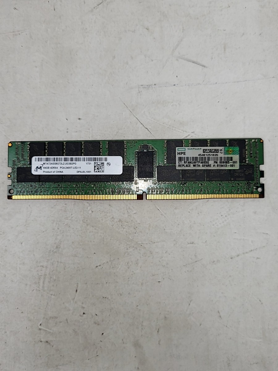 MICRON MTA72ASS8G72LZ-2G3B2PG Server Memory 64GB DDR4 4DRx4