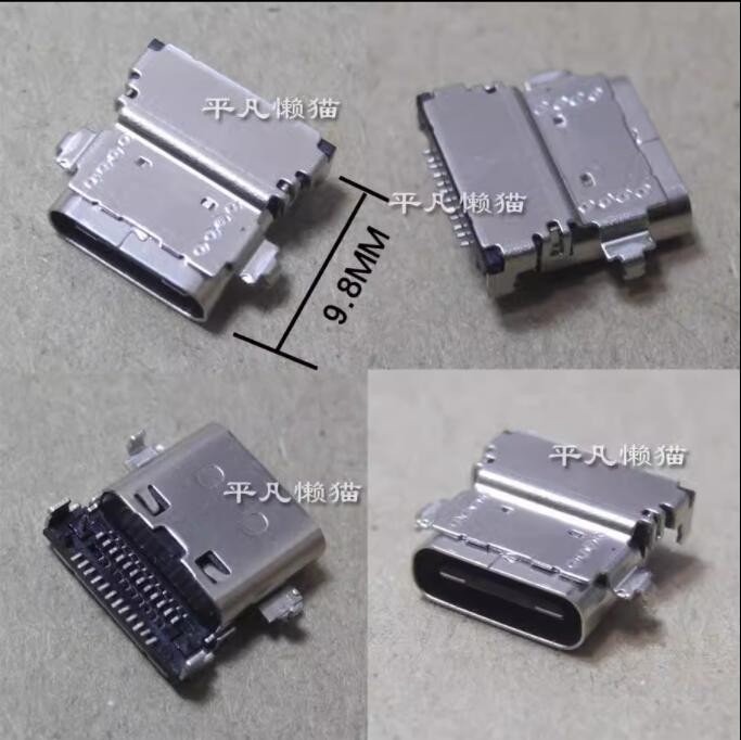 Notebook Power Interface Charging Head USB3.1 24 Pin 2 Row 12 Pin L=9.8MM Type-C
