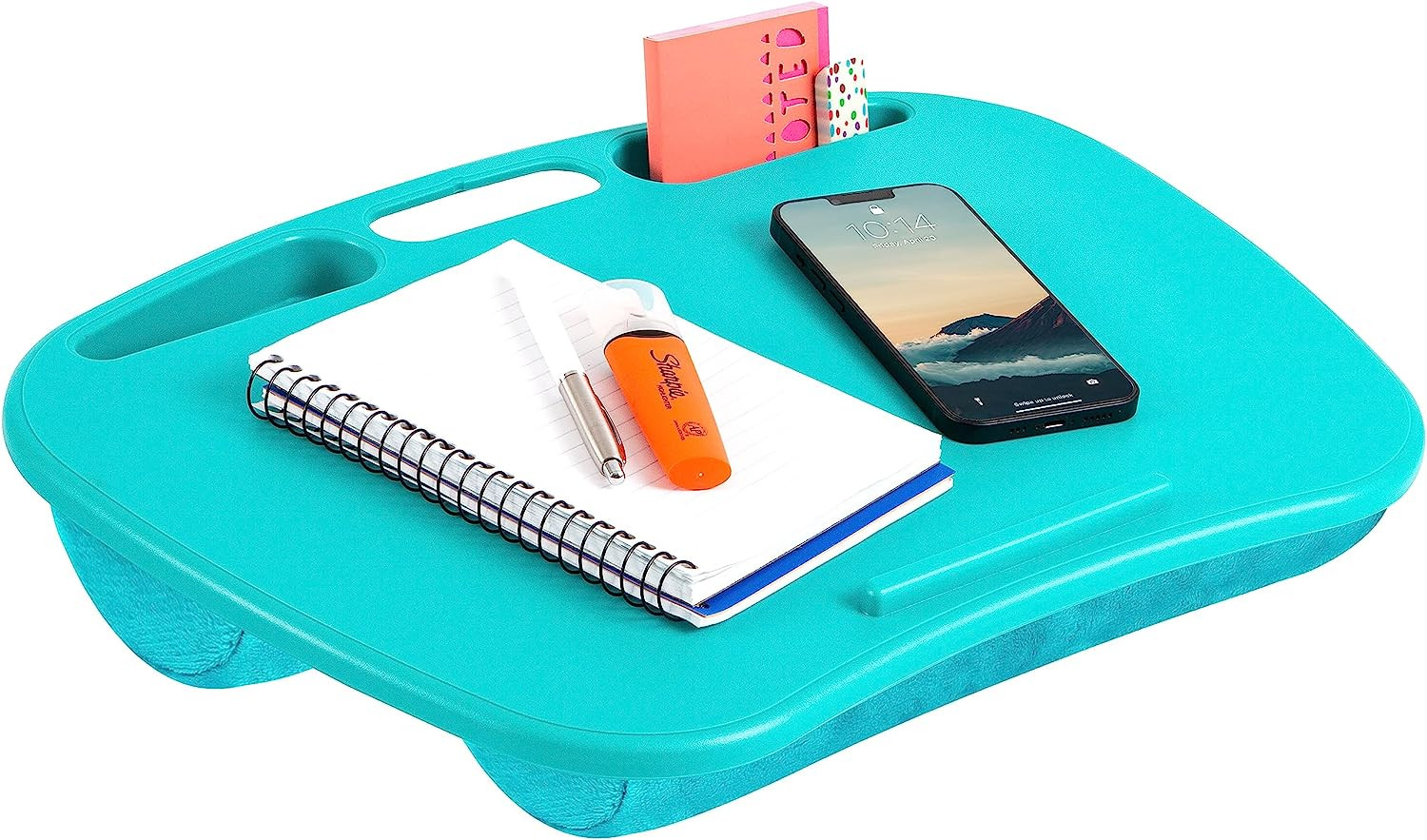 Mydesk Lap Desk – Turquoise, Fits 15.6” Laptops