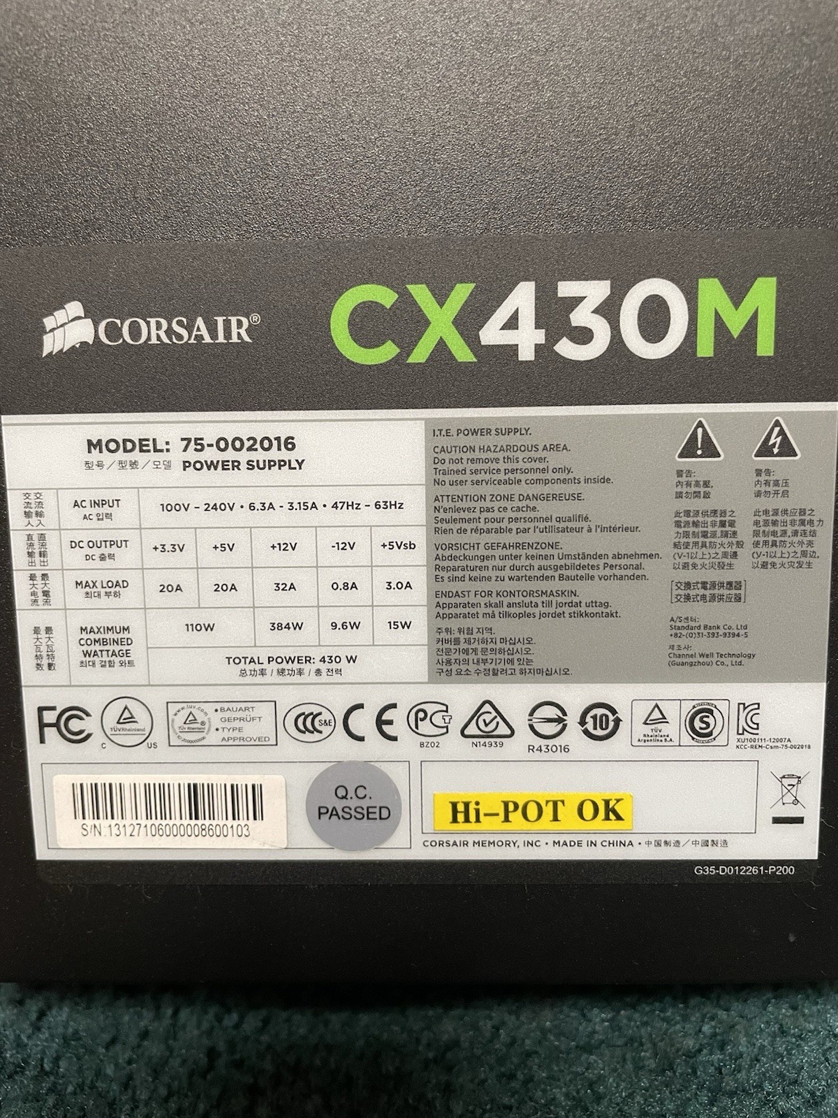 CORSAIR CX430M