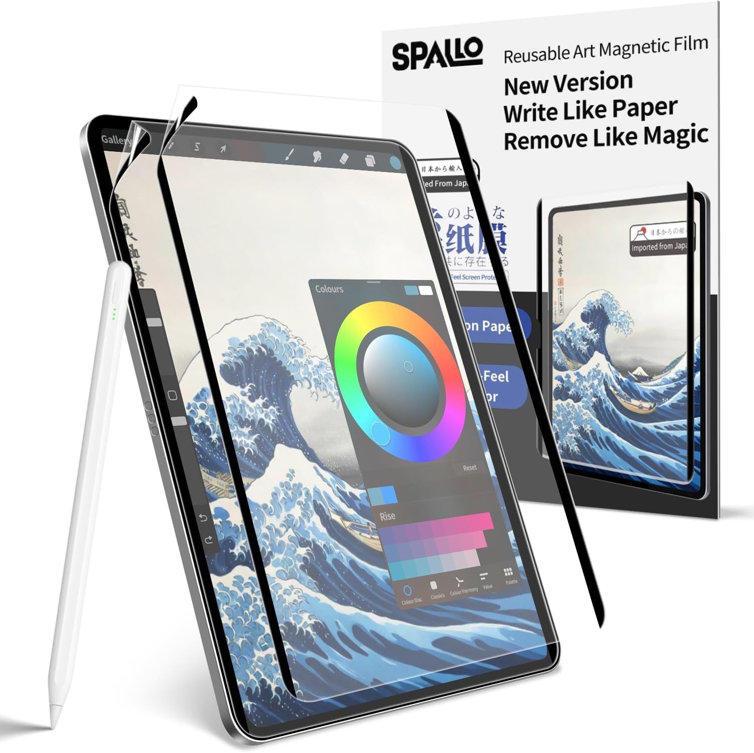 2 Packs Magnetic Paper Screen Protector for iPad Pro 11" 2024 & 2025, Matte Fini