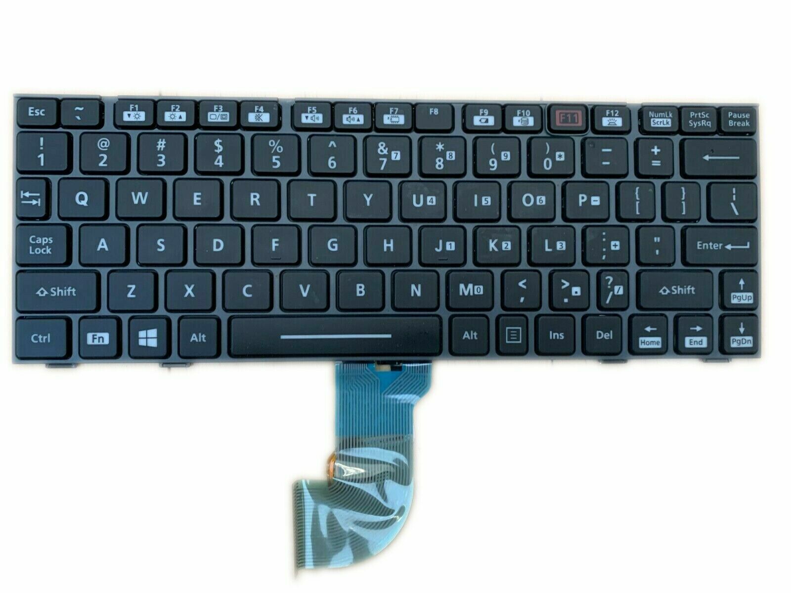 ST US STOCK: Panasonic Toughbook Black Backlit US Keyboard For CF-18 & CF-19