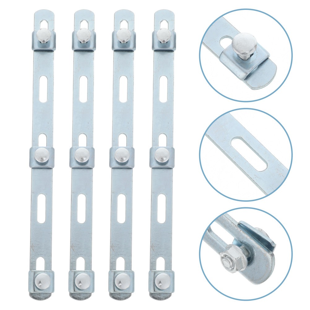 Stainless Steel Wire Mesh Sheet Fastener Silver Grid Tray Support Strip