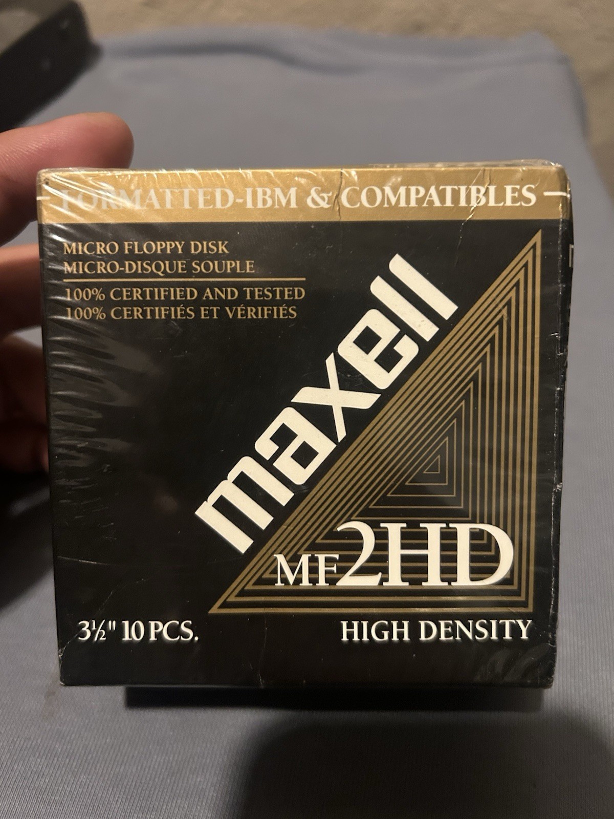 Maxwell MF2HD 3.5" Micro Floppy Disks High Density/Double Sided 10-Pack Sealed