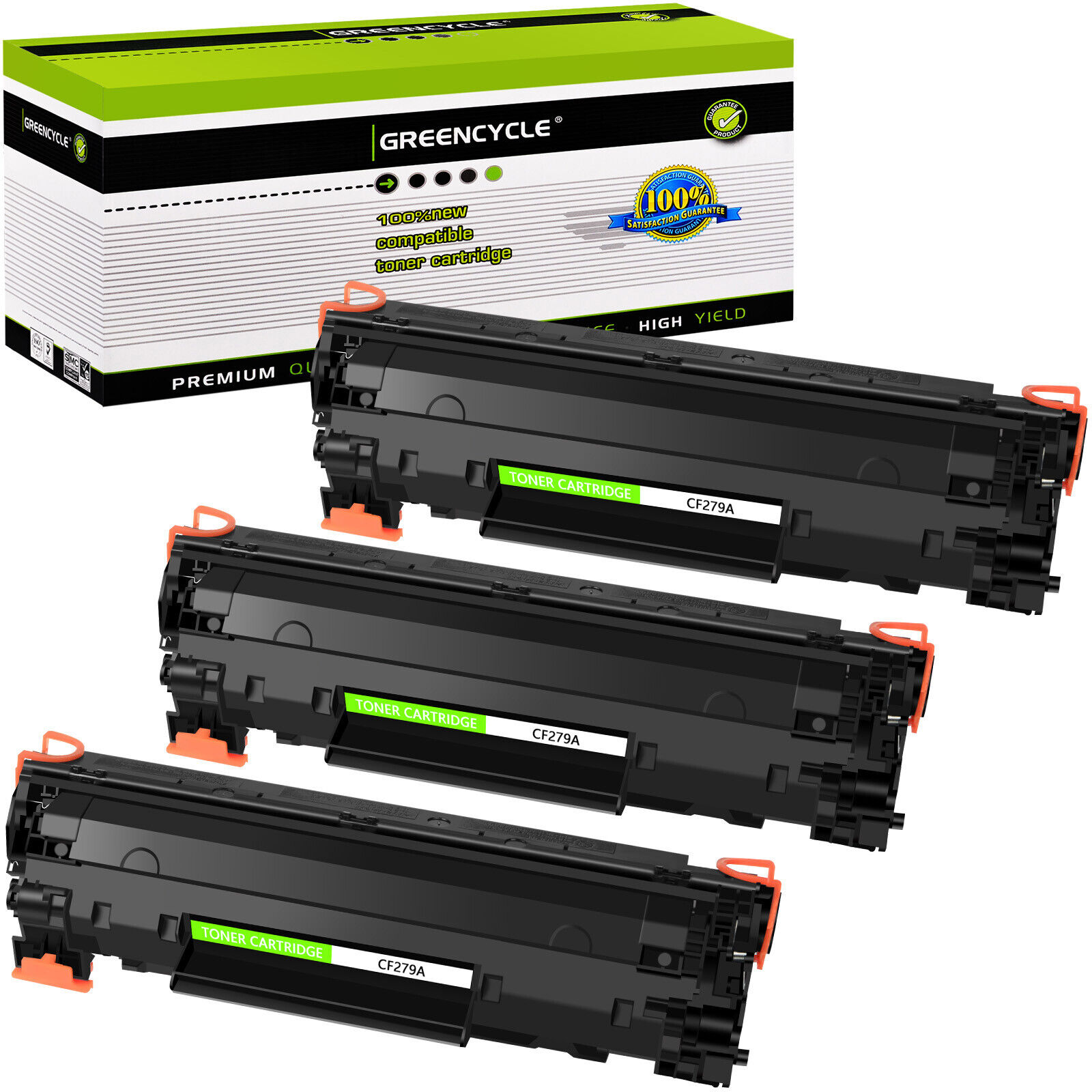 3 Pack Compatible For HP LaserJet Pro M12A M26NW MFP CF279A 79A Toner Cartridge