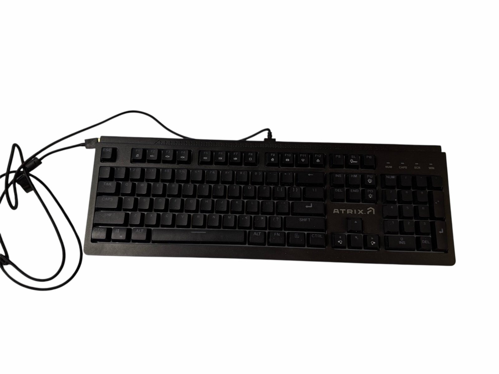 Atrix Full-Size Wired Gaming Keyboard PC Tested Works