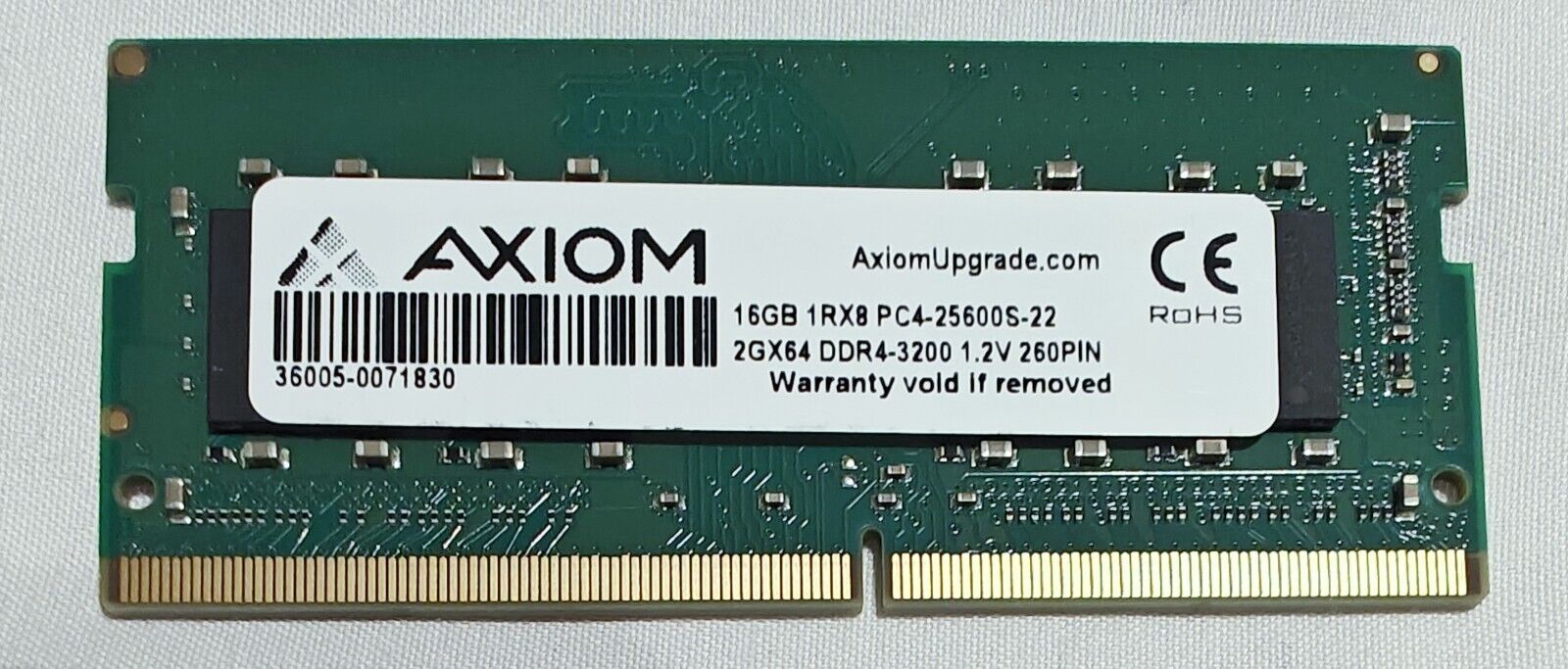 Axiom 16GB DDR4-3200 SODIM Memory BRAND NEW