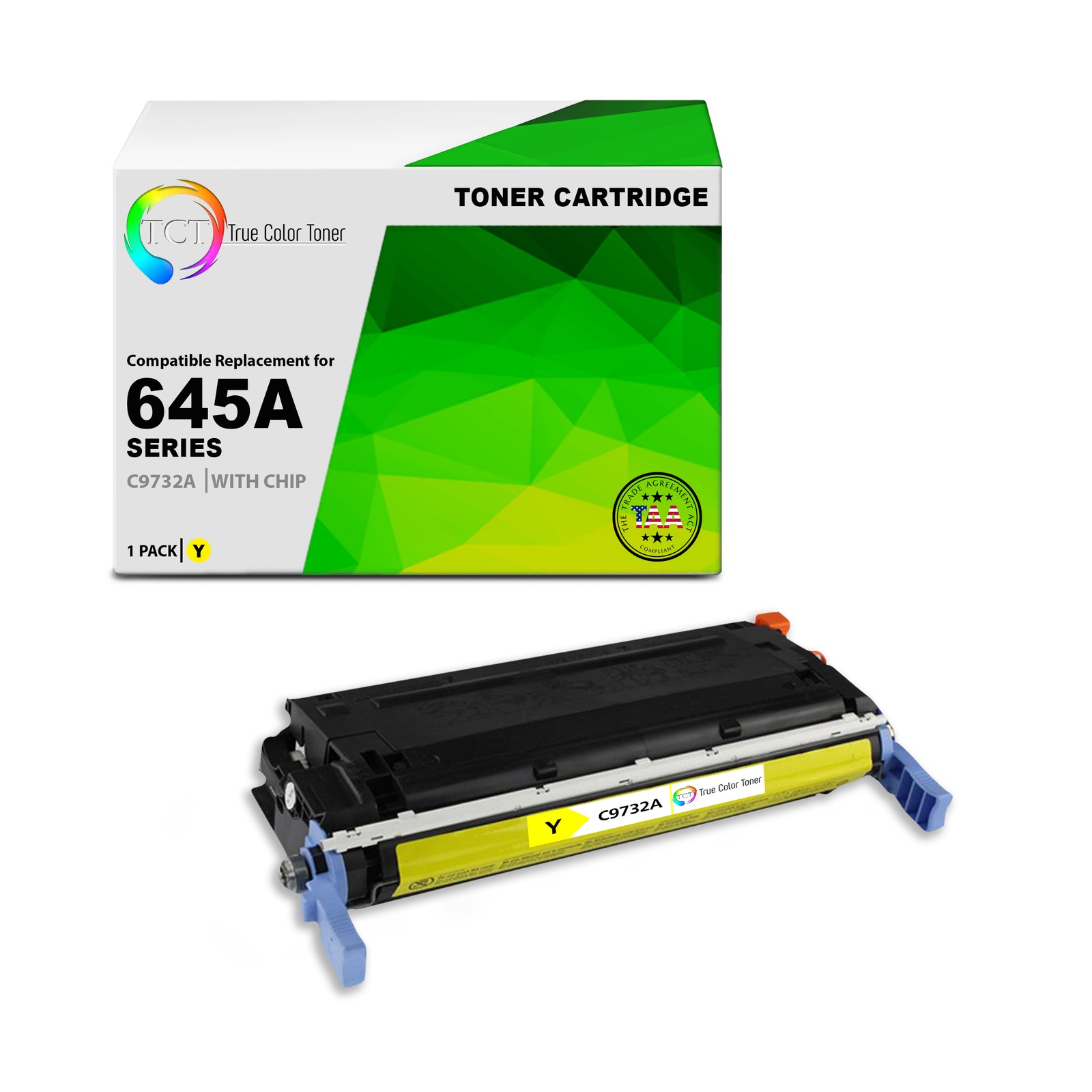 TCT C9732A TAA Compliant Toner Cartridge Replacement for HP C9732A - 645A