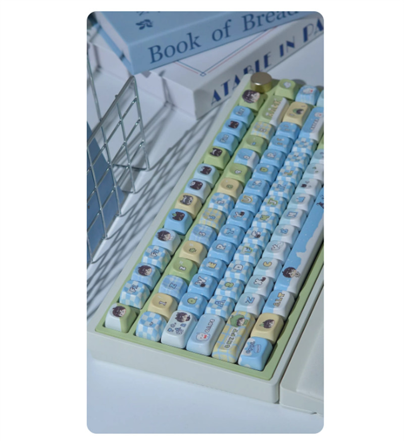 Love and Deepspace Zayne Theme Cartoon Keycaps PBT Keys 141 EOA/OEM NO KEYBOARD