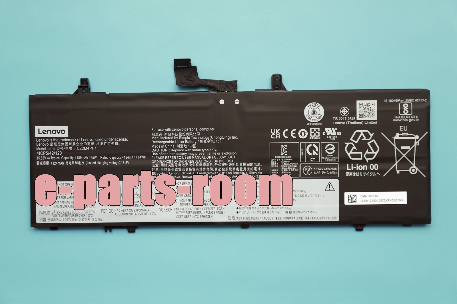 Genuine L22C4PF1 L22D4PF1 L22M4PF1 Battery for Lenovo Yoga Slim 7-14IMH9 14IRP8