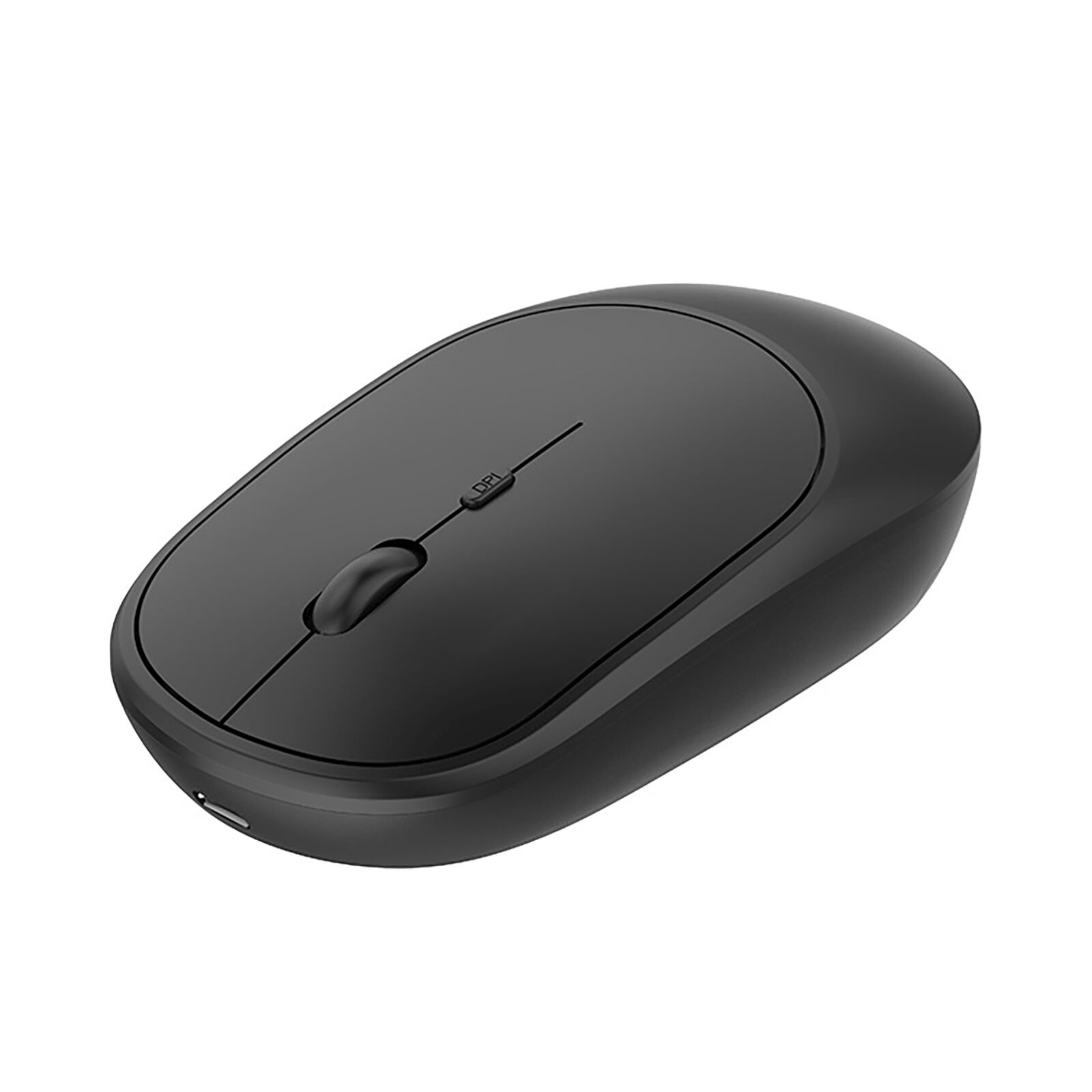 1 Set Office Keyboard Quick Response Portable Bt Sensitive Mouse Round Key Black