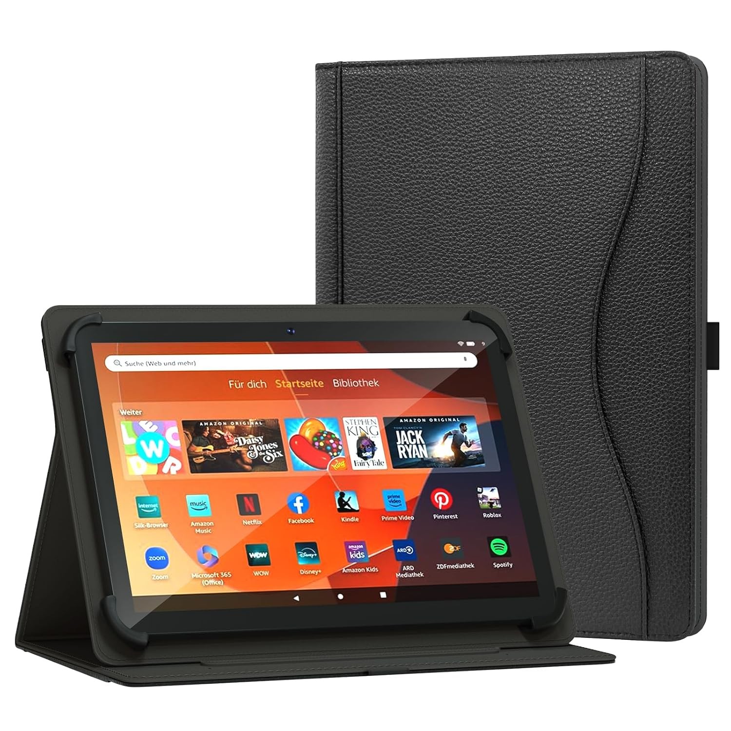 Black Universal 10/10.1 Inch Android Tablet Case Sleeve Fits 16 Tablet