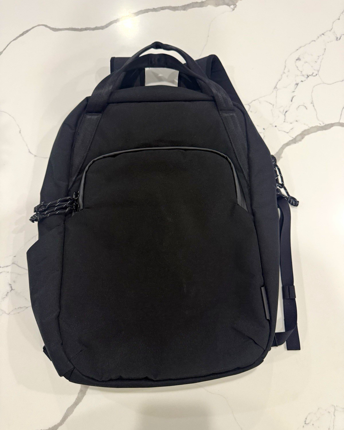 ALPAKA Black 13 in Laptop Backpack, Padded Polyester, Solid Pattern