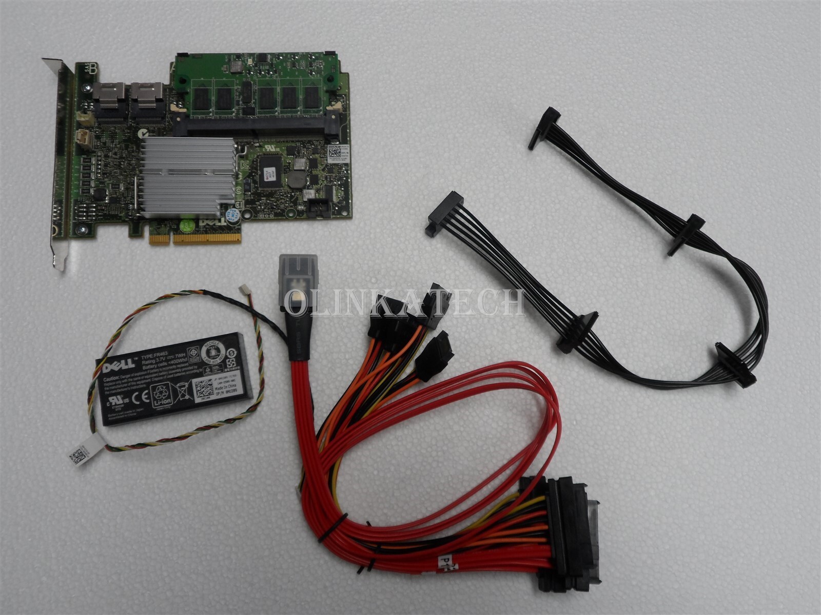 DELL POWEREDGE T410 SERVER PERC H700 PCI RAID KIT BATTERY CABLES FOR CABLED HDD
