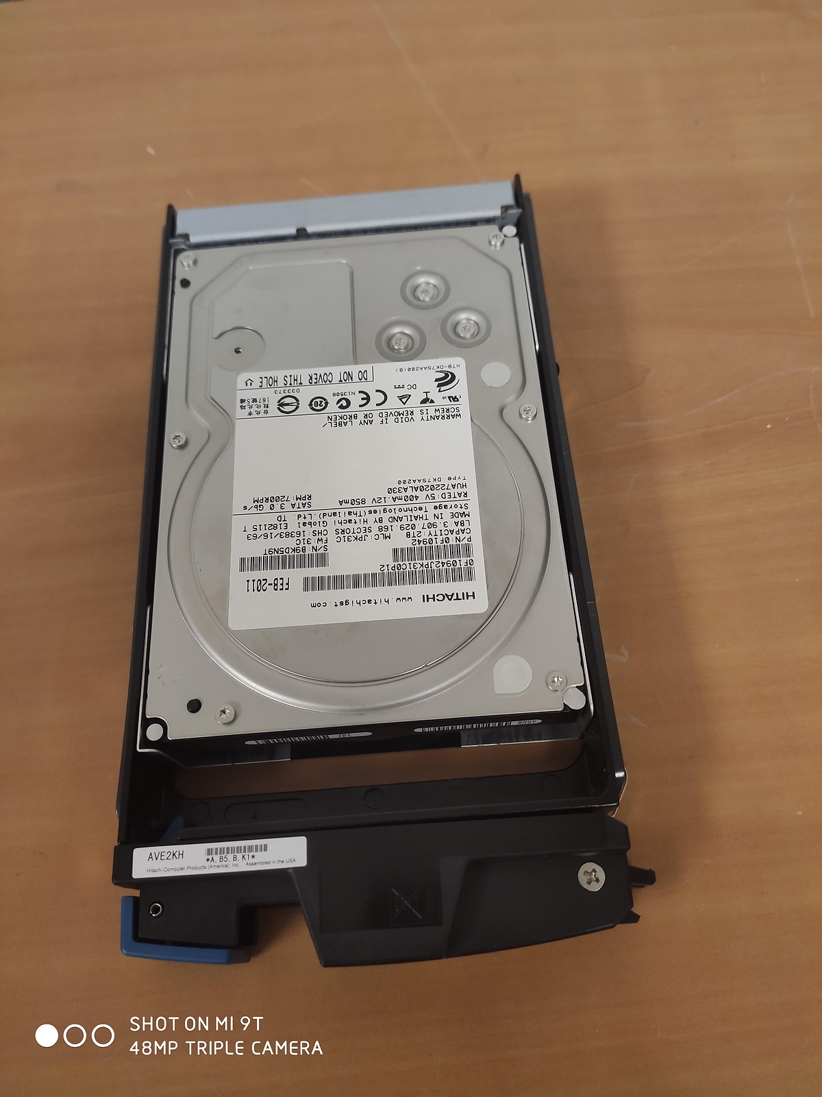 HITACHI 3276139-D DF-F800-AVE2K AMS2100/2300/S2500 2TB SATA HDD