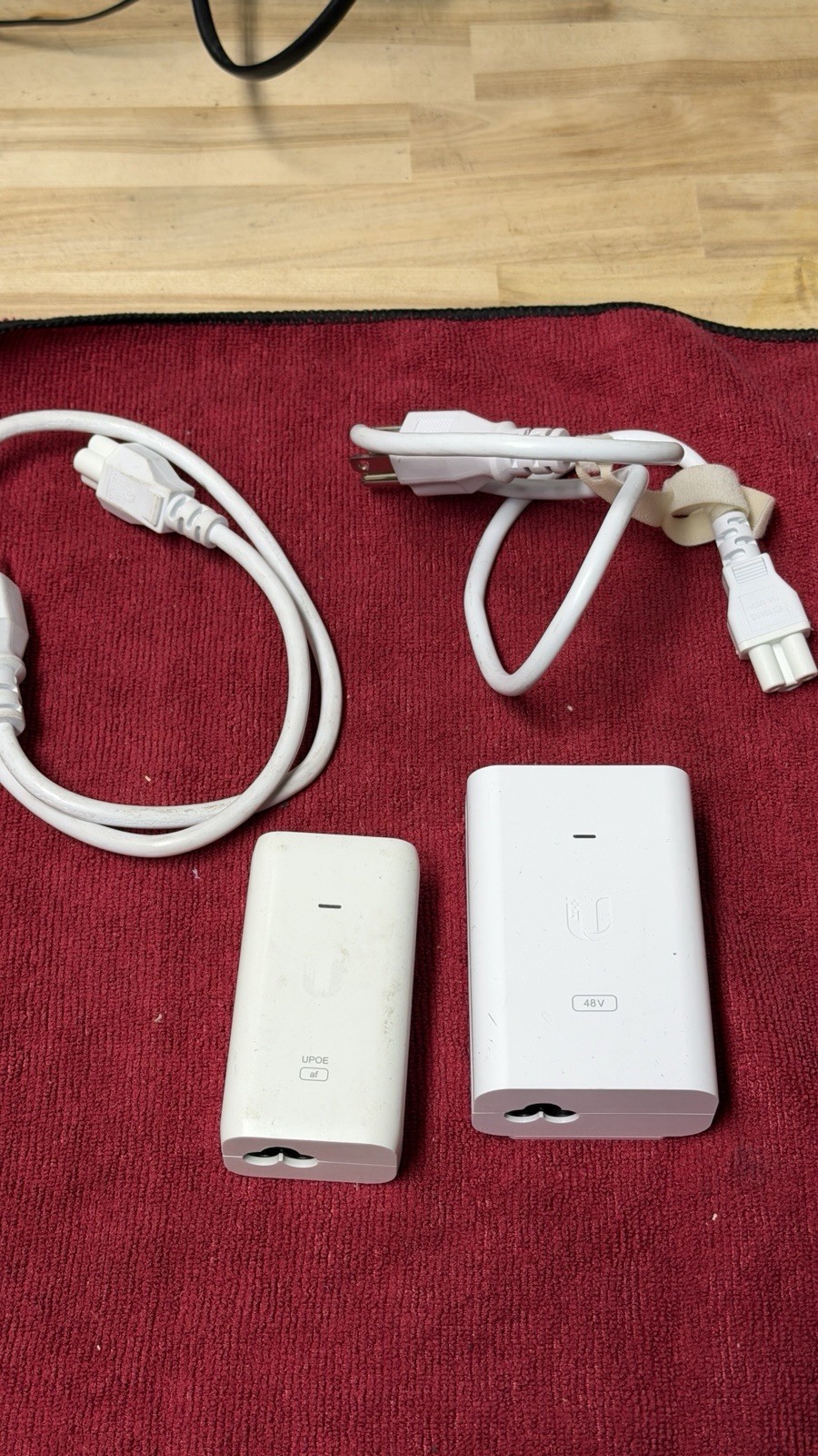 Ubiquiti PoE Injectors Lot 2pcs 48V Ethernet LAN Power Adapters Unifi