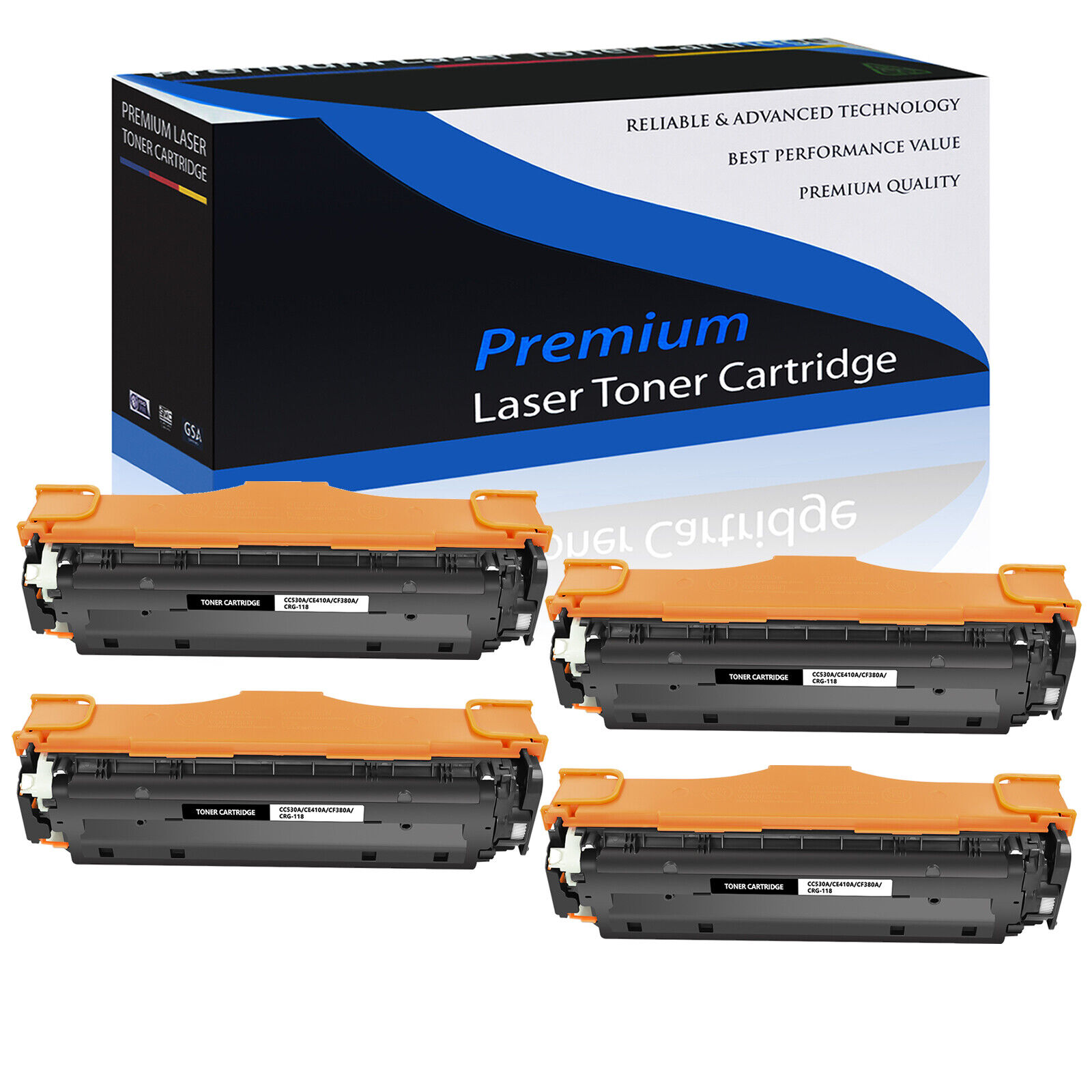 4 PK/Pack Black CC530A 304A Toner For HP LaserJet CP2020 CM2320 CP2025 MFP