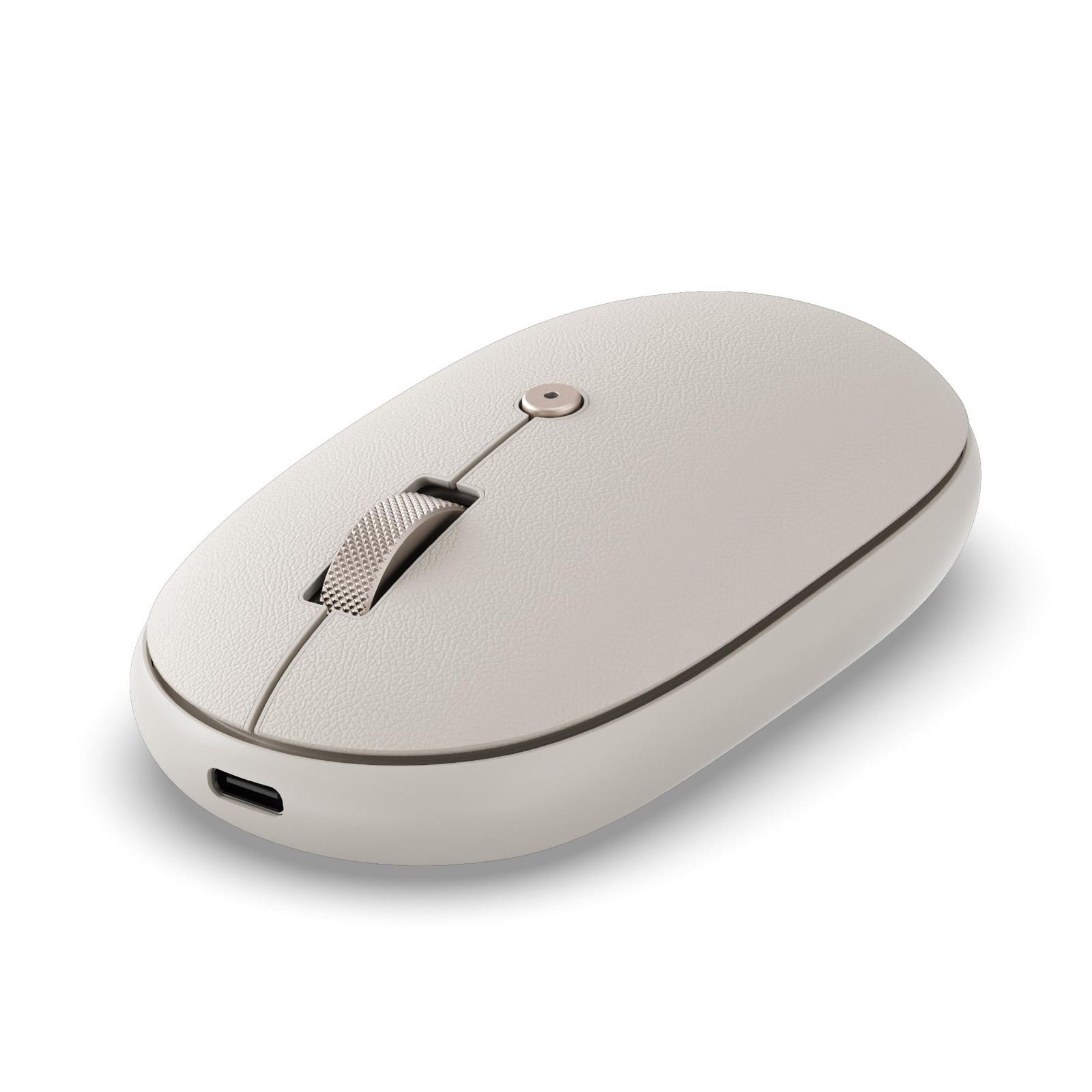Satechi OntheGo Bluetooth Mouse, Connect Up to 3 Devices, for Laptop, Sand