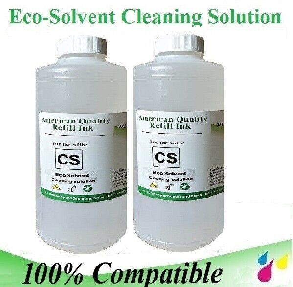 Eco Solvent Cleaning Solution 2 liters value pack for Mimaki Roland Mutoh