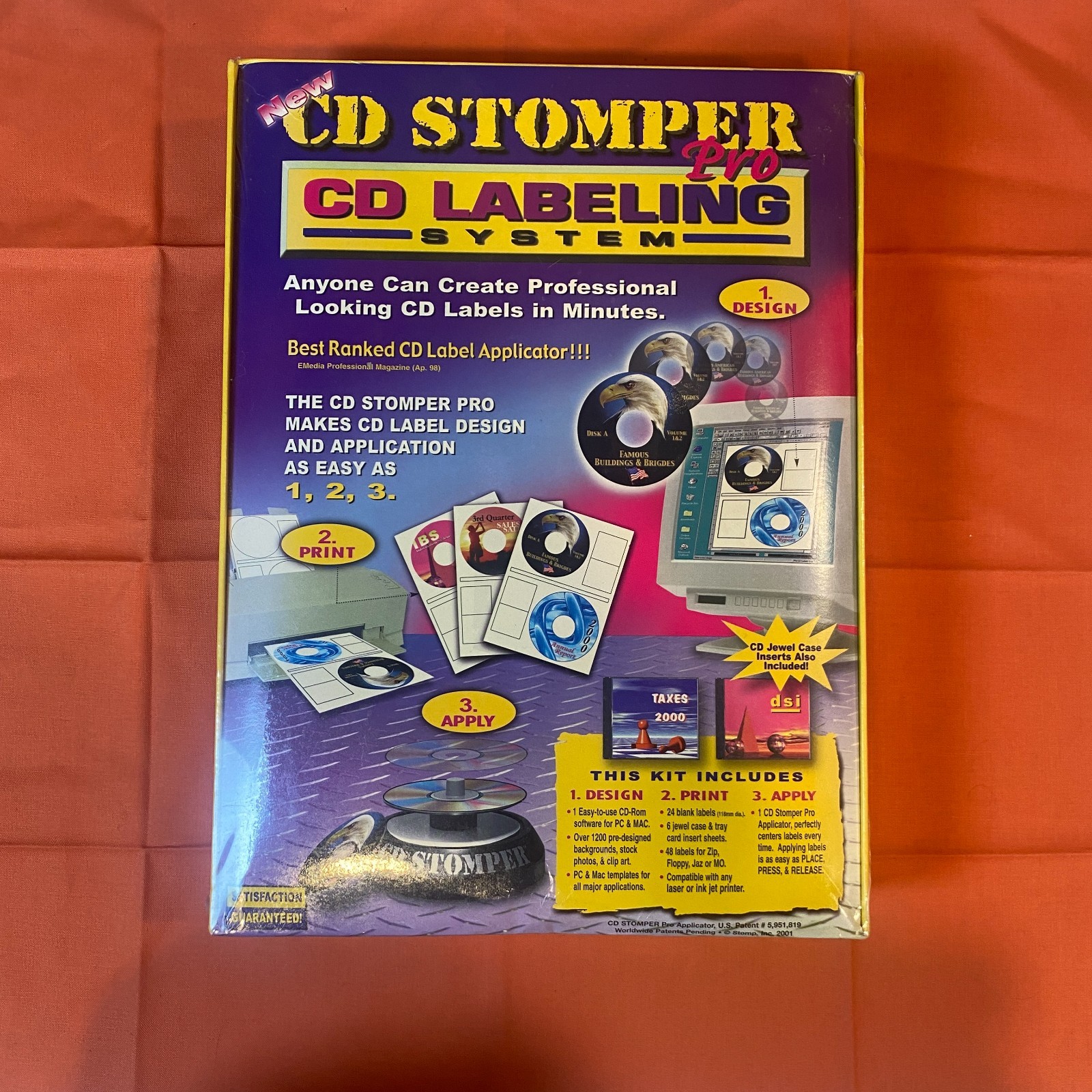 New CD Stomper Pro CD Labeling System for Windows & MacOS  *Seal Broken*