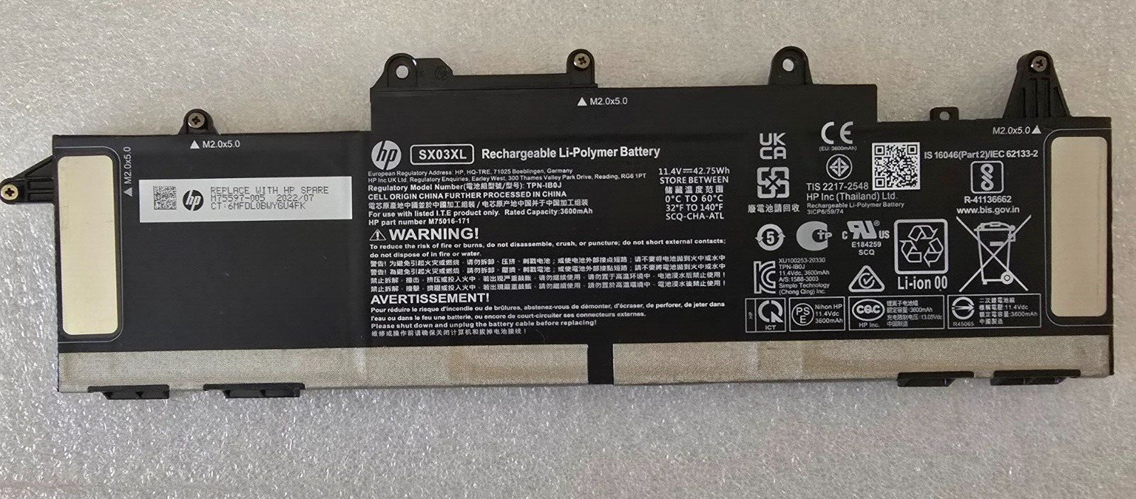 New Genuine SX03XL Battery for HP ProBook X360 435 G7 G8 HSTNN-DB9S L78125-005