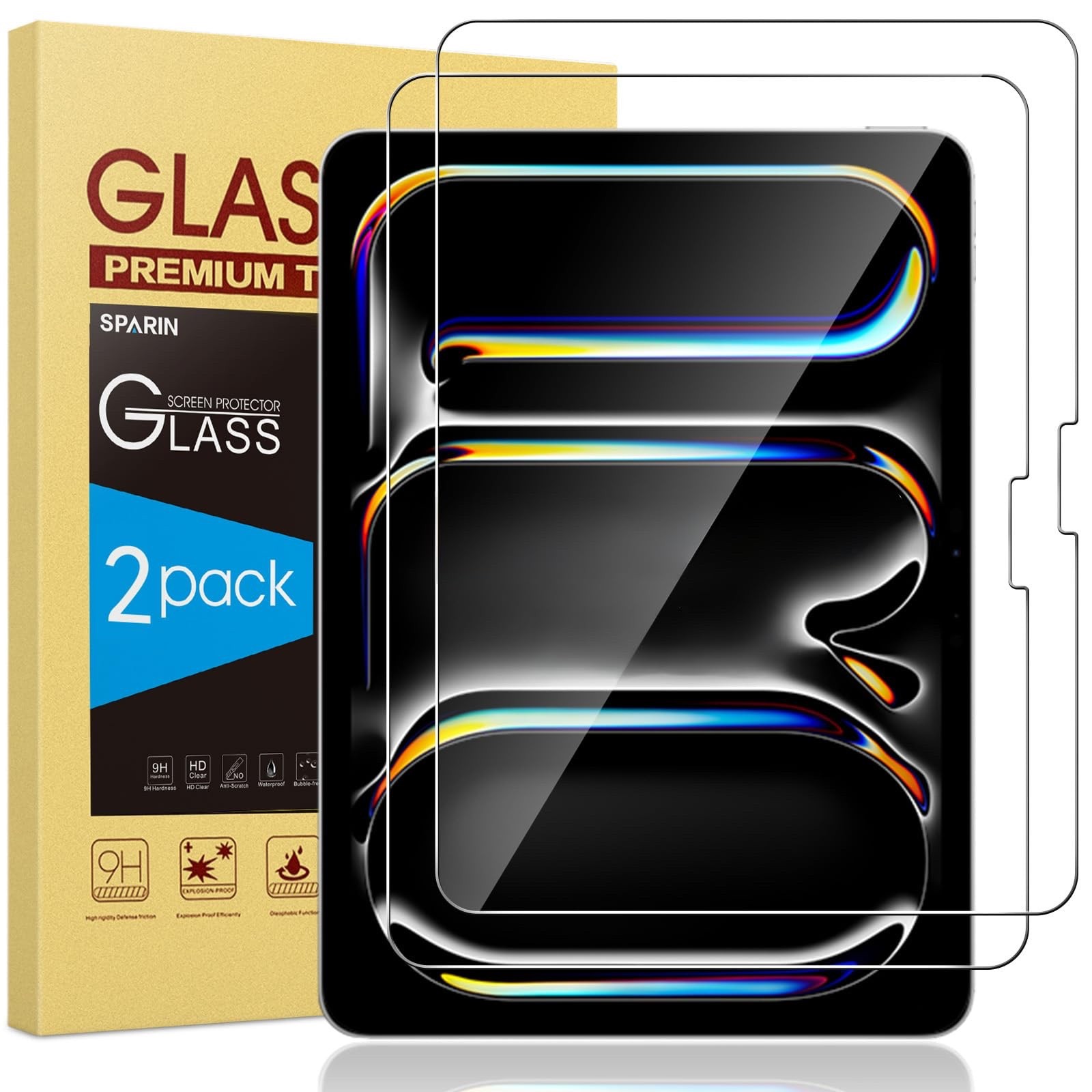 SPARIN Screen Protector for Ipad Pro 13 Inch M5/M4(8Th/7Th Generation,2025/2024)