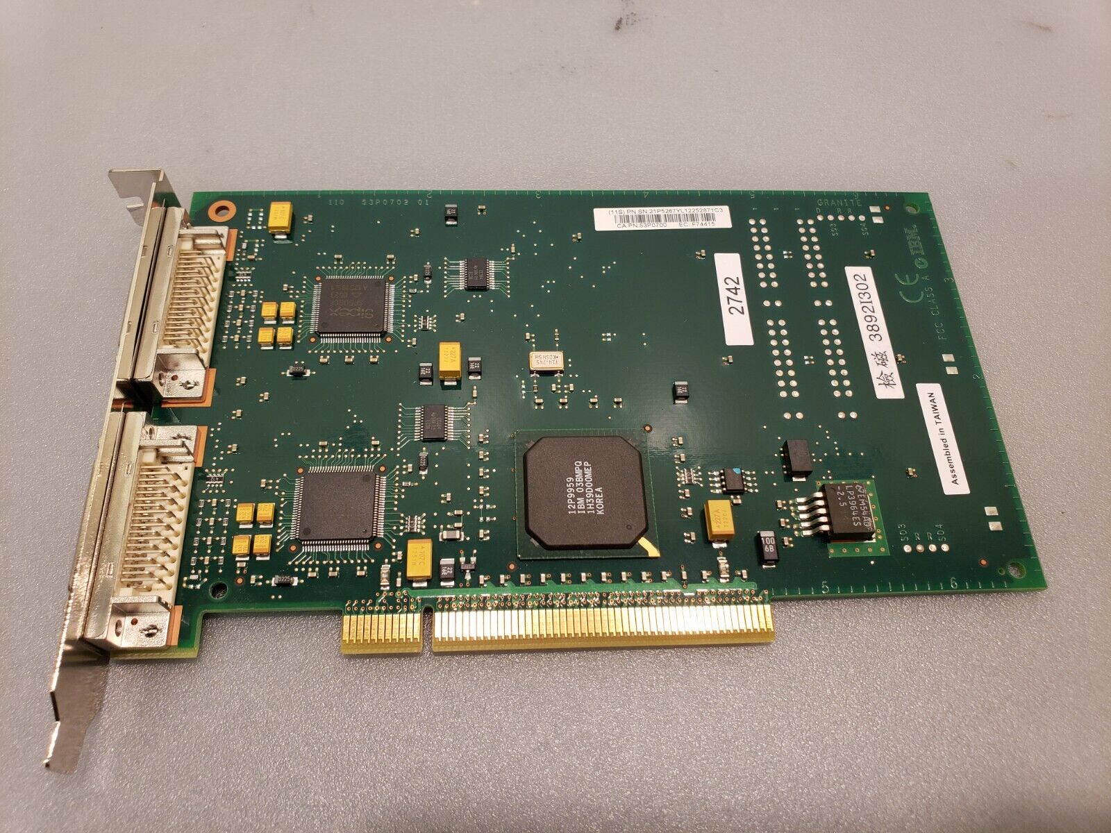 IBM 9406-520 2742 PCI 2-Line WAN IOA 21P5267 iSeries i5 Server Parts