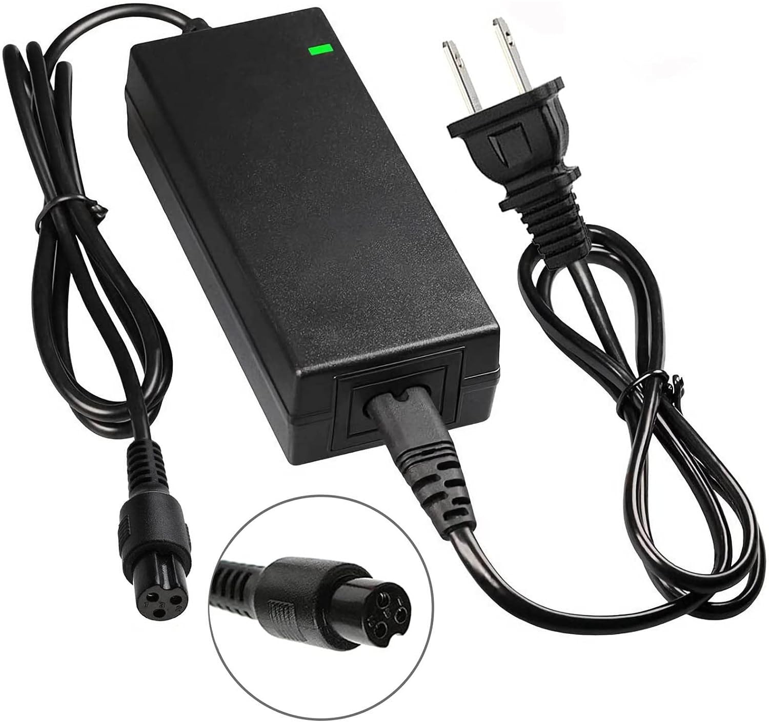 42V 2A Power Adapter with 8Mm Mini 3-Prong Connector,Universal Charger for 36V L