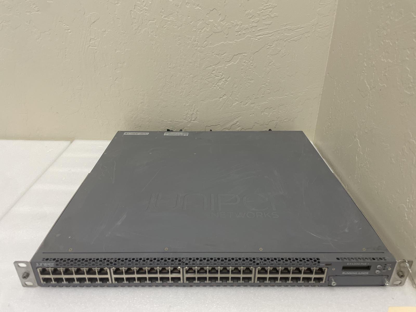 JUNIPER NETWORKS EX4300-48P POE+ SWITCH, JUNOS