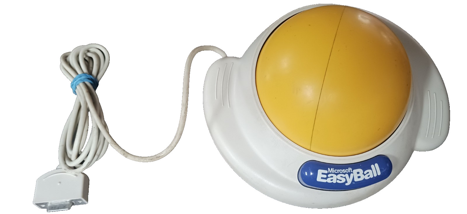 Vintage Microsoft EasyBall Version 1.0 Trackball Mouse 67042 Serial 9-Pin Retro