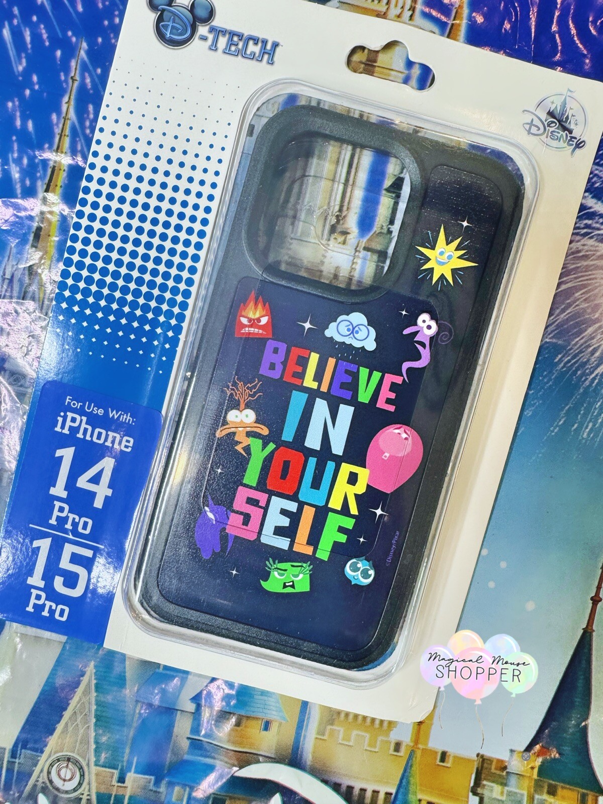 2024 DISNEY PARKS Inside Out 2 Believe in Yourself iPHONE 14, 15 Pro Cover