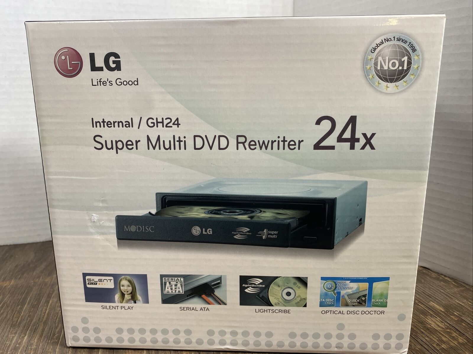 LG GH24 Internal USB 2.0 Super Multi DVD CD-RW Writer Rewriter 24x