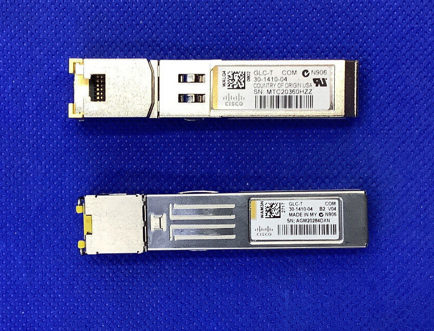 GLC-T Original Cisco 1000BASE-T SFP+ RJ-45 30-1410-04 V04 TRANSCEIVER