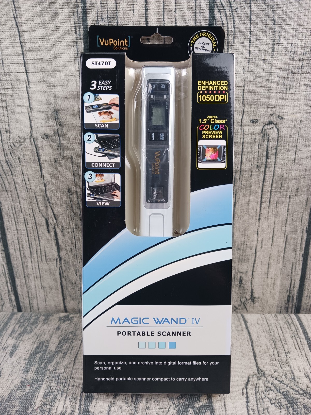 VuPoint (ST470T-VP) Magic Wand IV Portable Scanner - Brand New / Sealed 