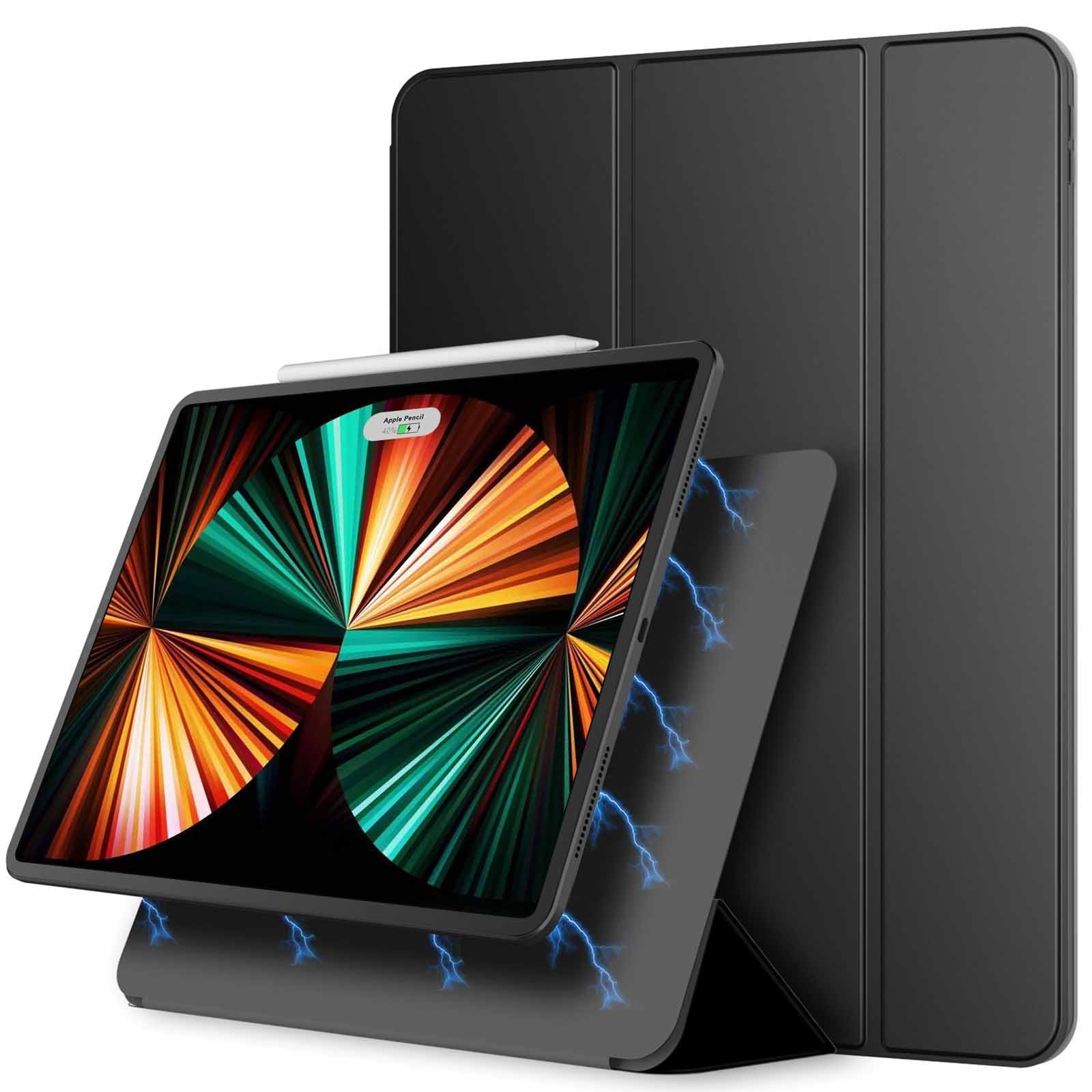 JETech Magnetic Case for iPad Pro 12.9 Inch 2022/2021/2020/2018, Magnetic Attach