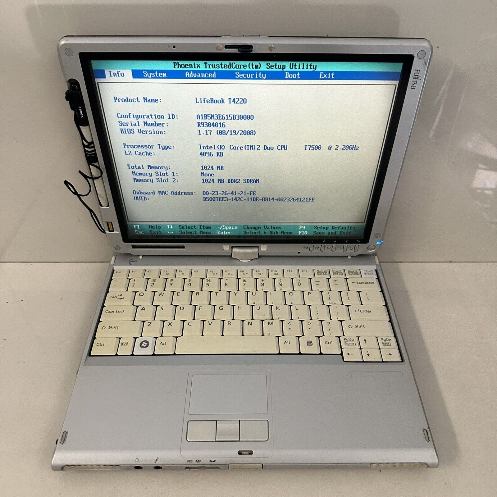 Fujitsu LifeBook T4220 12.1