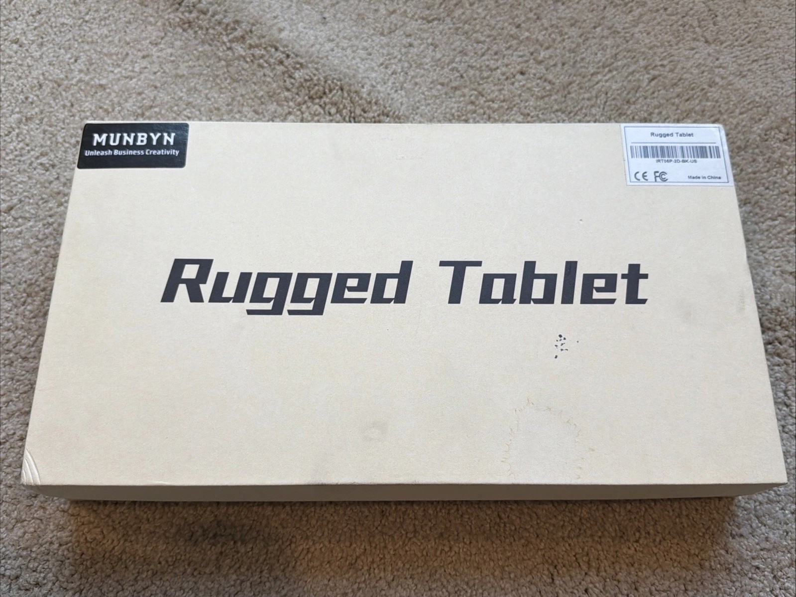 MUNBYN Rugged Mobile Tablet IRT05 - 10.1 inch w/ Hand Strap, Carry Handle- NEW