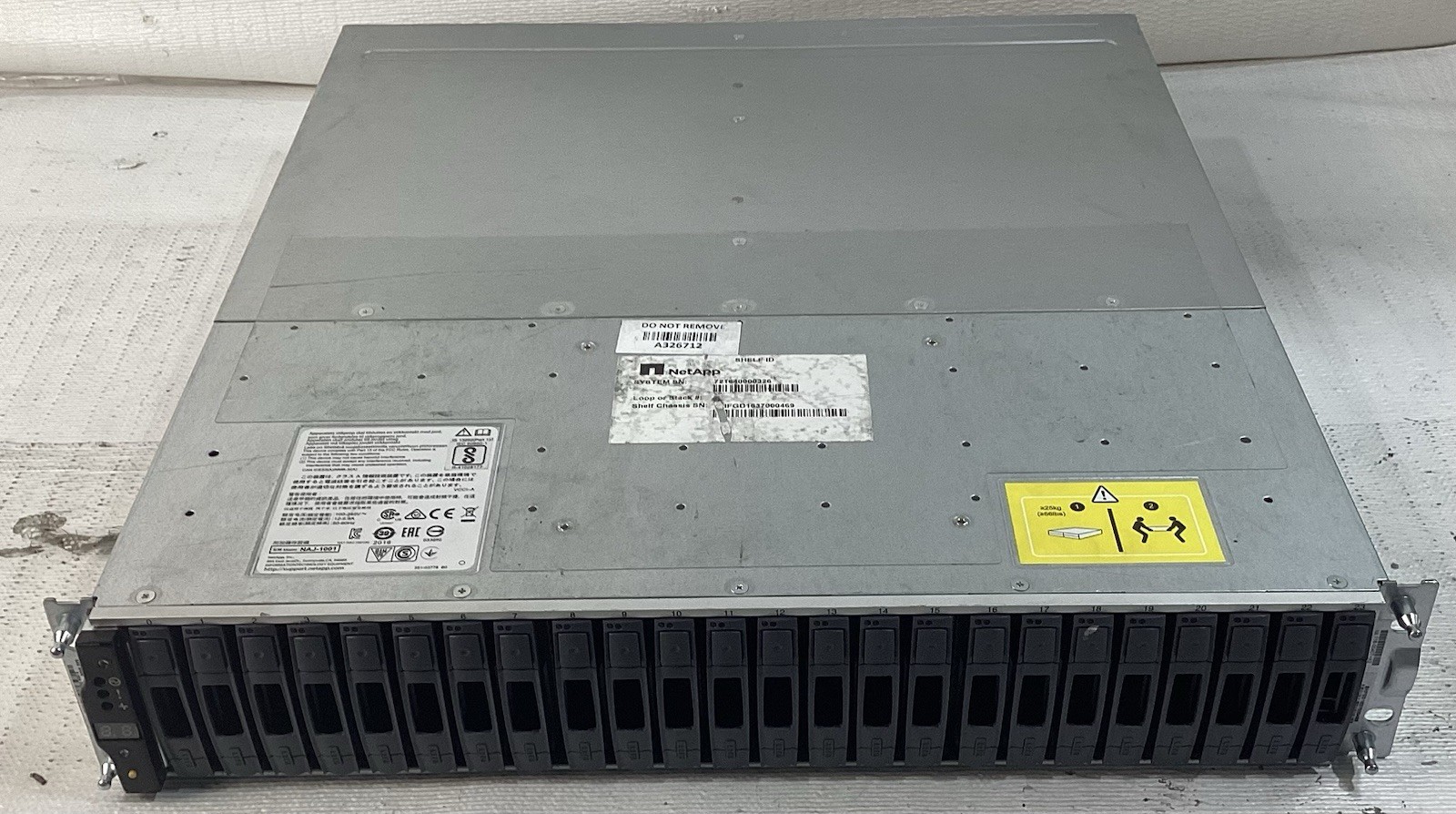 NetApp NAJ-1001 24-Bay SAS Storage Array x24 ST1200MM0018 1.2TB SAS HDD