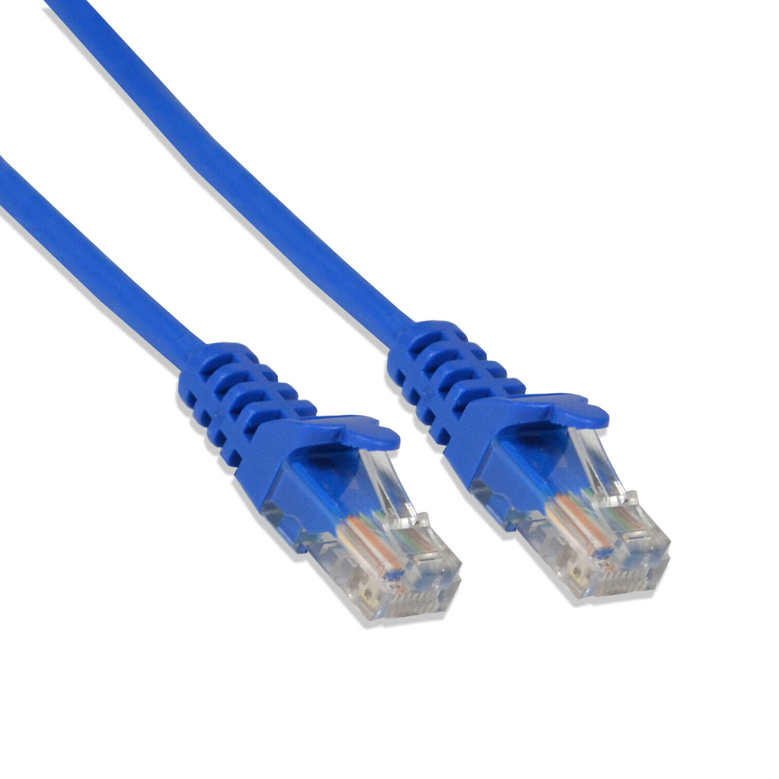 2ft Cat6 Cable Ethernet Lan Network RJ45 Patch Cord Internet Blue (50 Pack)
