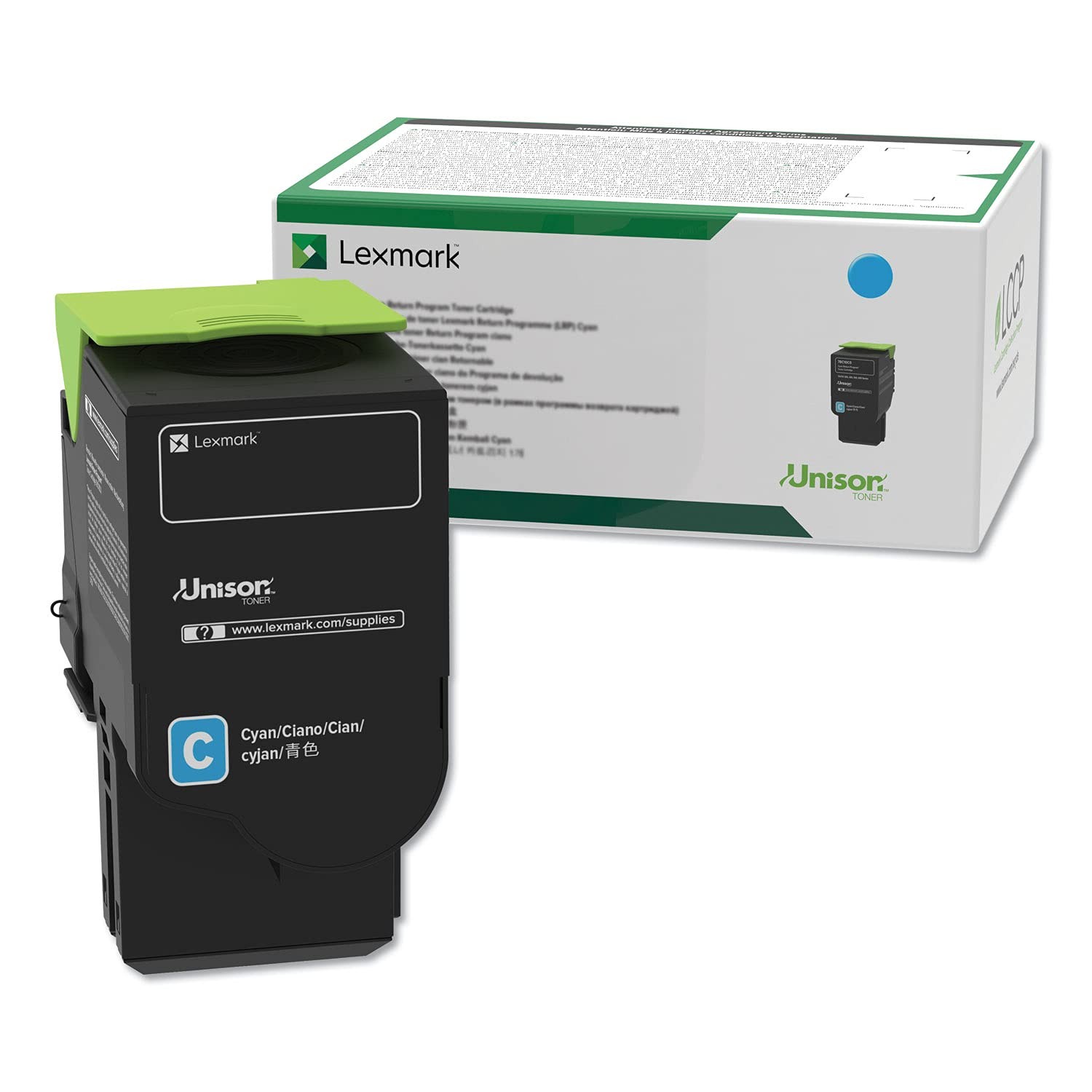 Lexmark C241XC0 Cyan Extra High Yield Return Program extra high yield, Grey