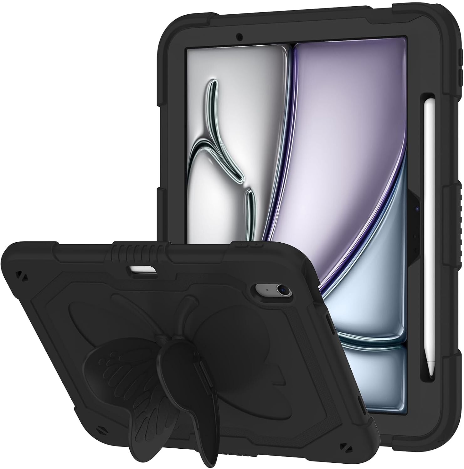 For iPad Mini 6th 7th Generation 8.3" Kids Butterfly Stand Shockproof Case Cover