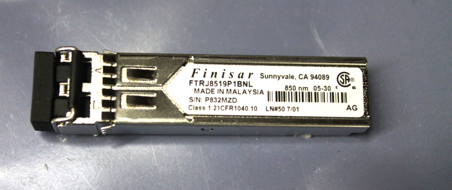 (Lot 0f 2) Finisar FTRJ8519P1BNL 2GB 850nm Fibre Channel Optical SFP Transceiver