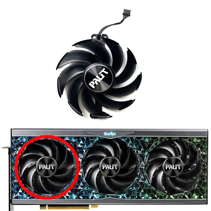 Cooling Fan Part For PALIT RTX4070tiS 4080 4090GameRock Graphics Card