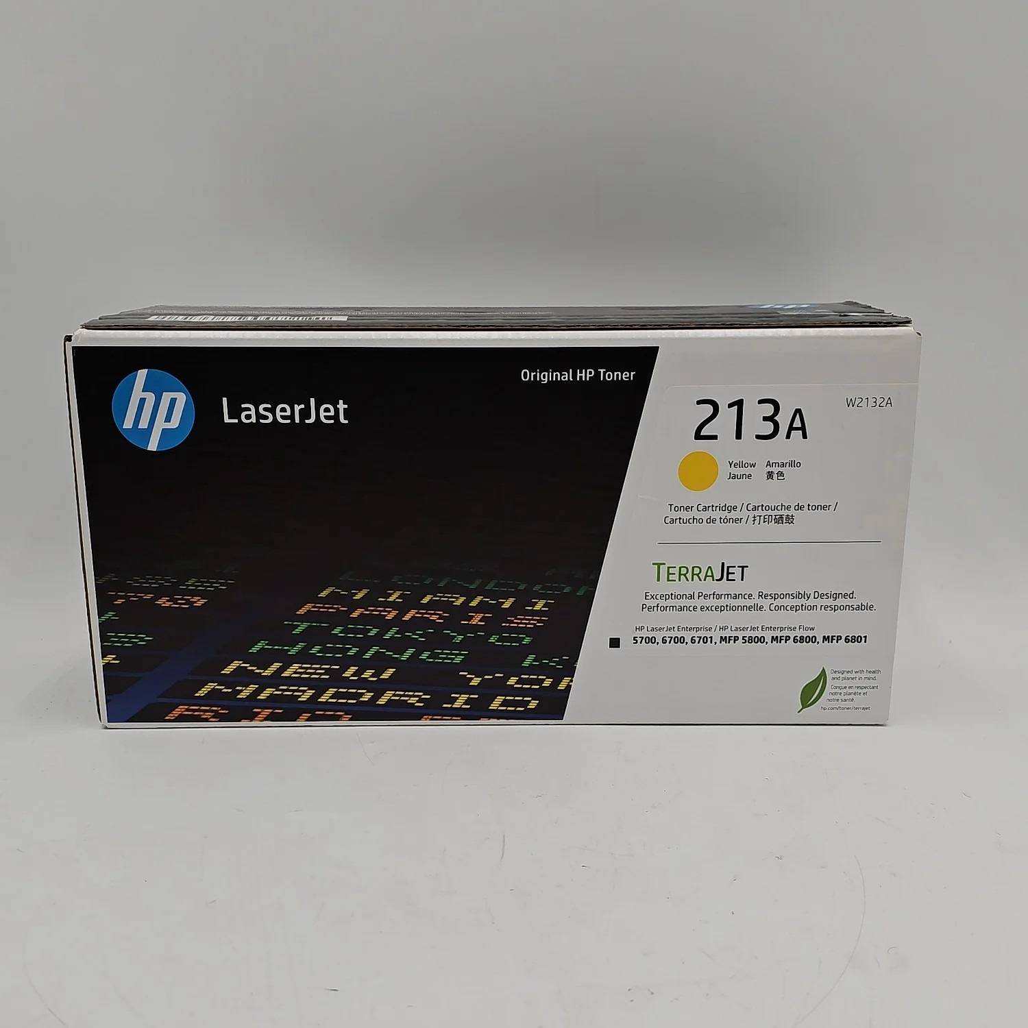 New HP 213a W2132A Yellow Toner Cartridge