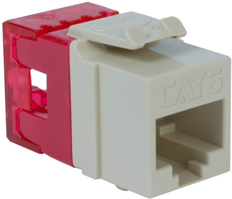 ICC CAT6 RJ45 Keystone Jack for HD Style, Ivory