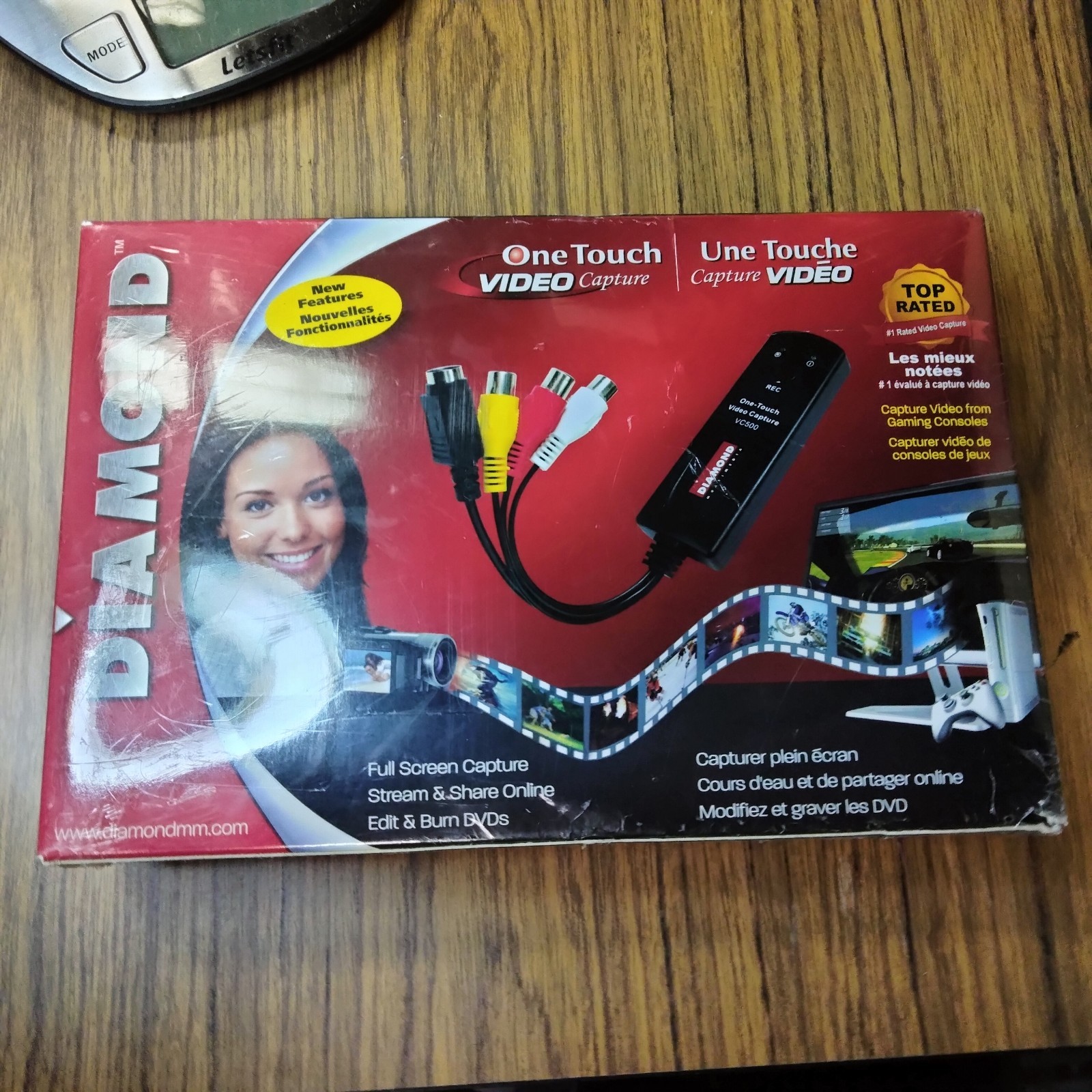Diamond One Touch Video Capture VC500 USB 2.0 Capture Stream & Share Burn DVDs