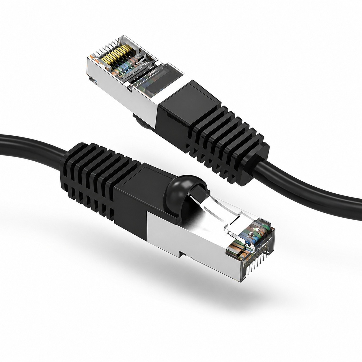 7ft Cat6 Snagless Shielded (STP) Network Patch Cable - Black