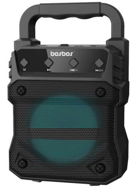 Bosbos P-16 Drop Wireless Speaker - USB/SD input Radio FM Black Music on the Go 
