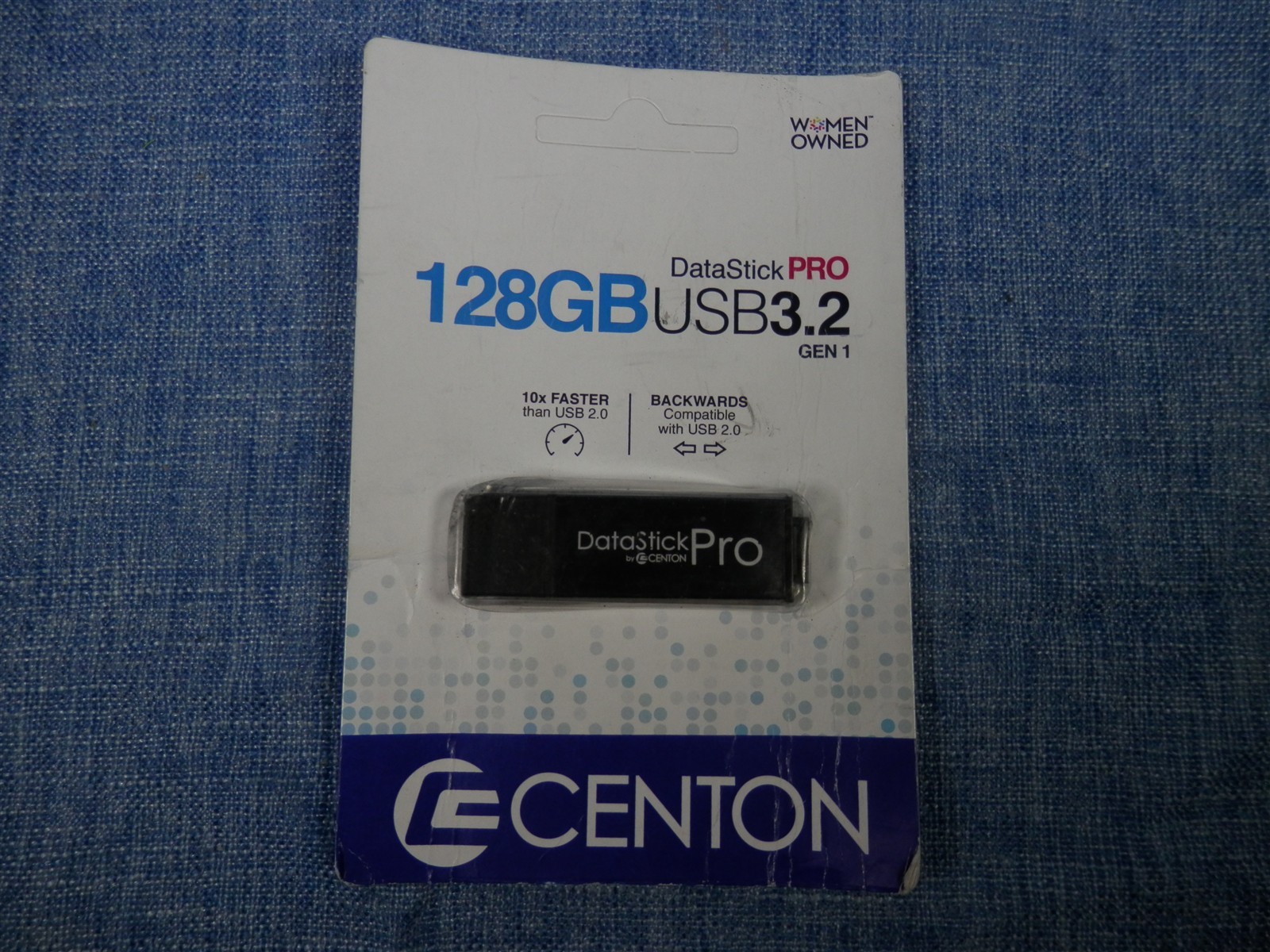 Centon DataStick Pro USB 3.0 Flash Drive - 128GB, Black, S1-U3P6-128G - New