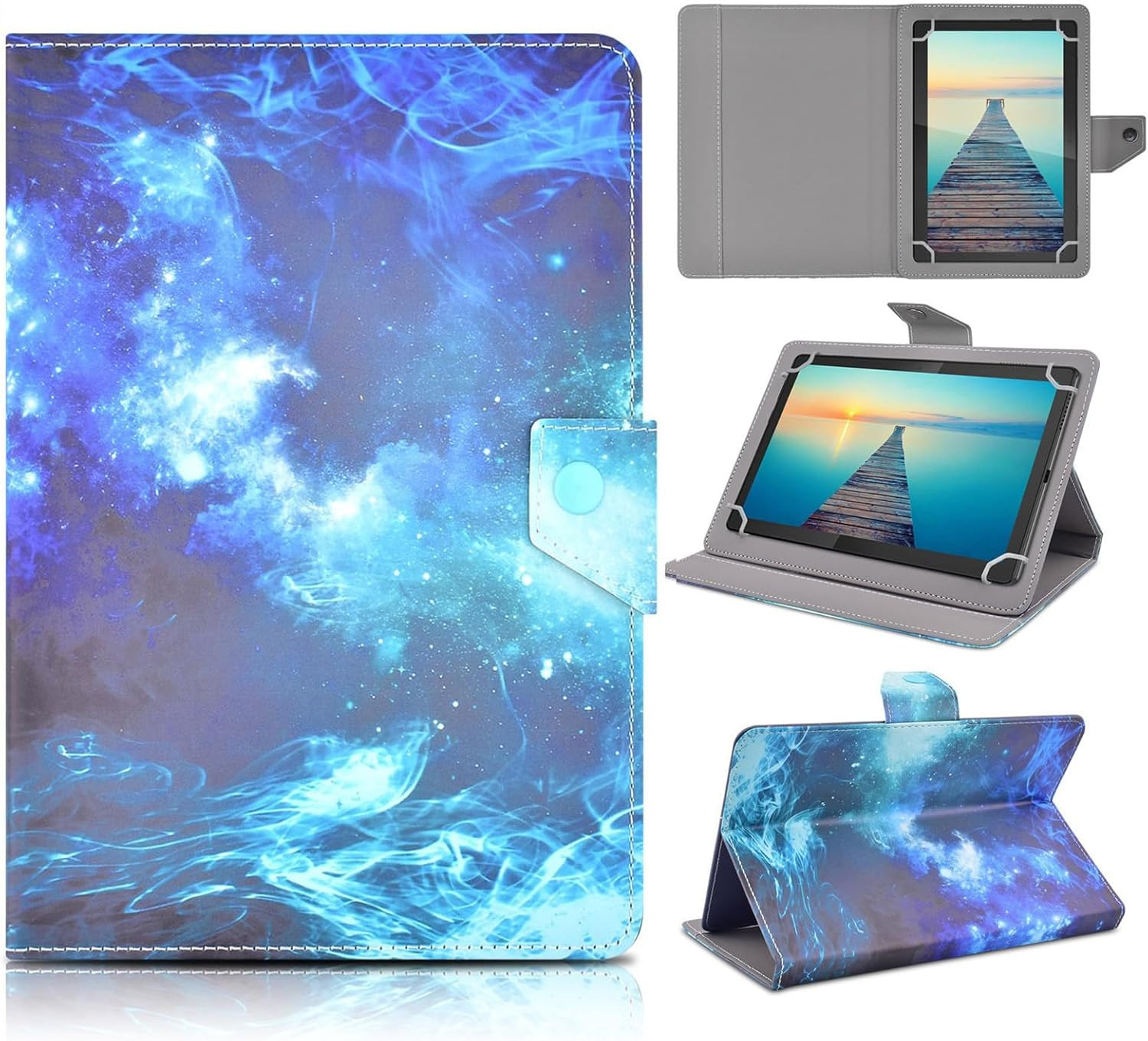 DETUOSI Universal 10.1 Inch Tablet Case, 10 Inch Tablet Cover, Travel Portable P